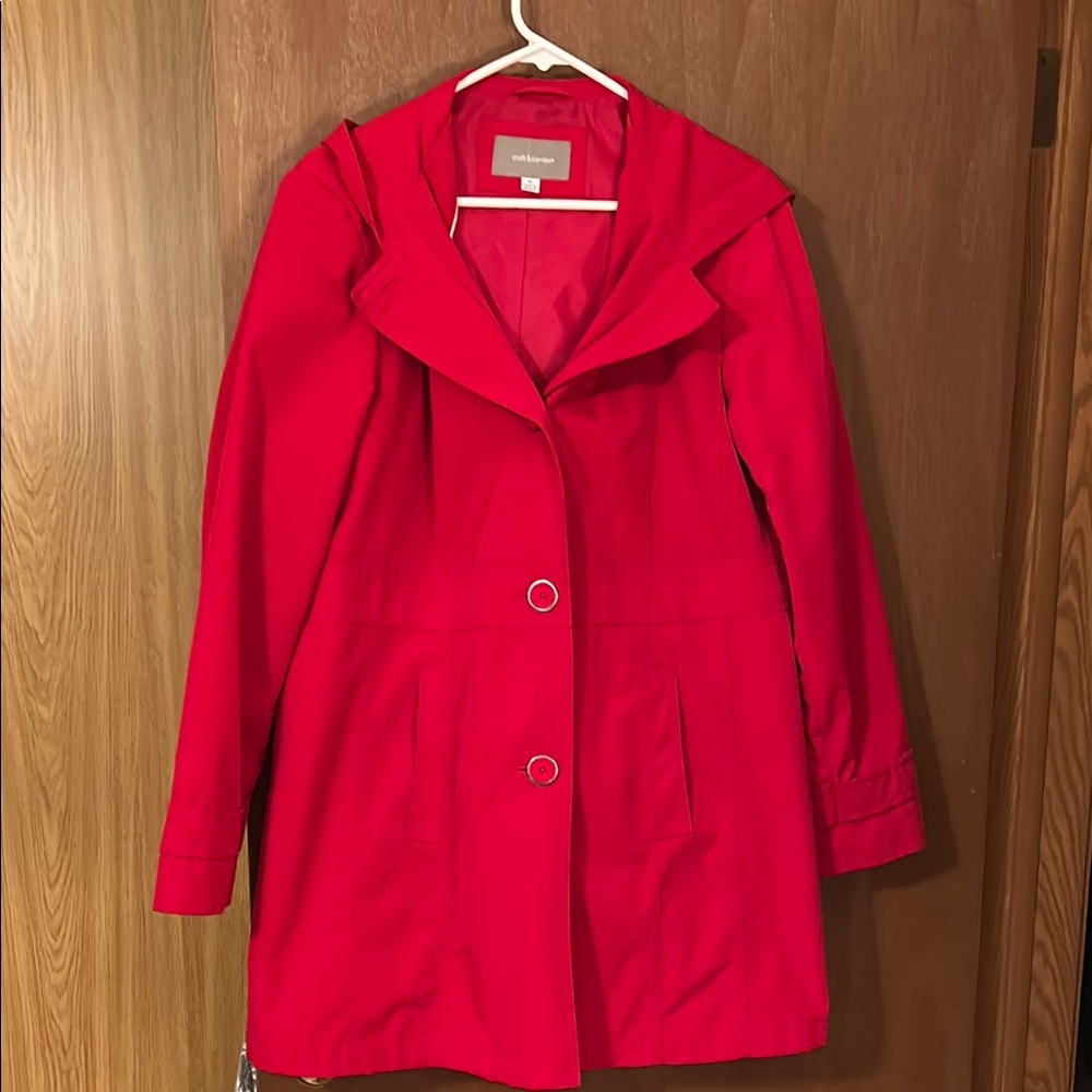 Red Women's rain / wind Jacket